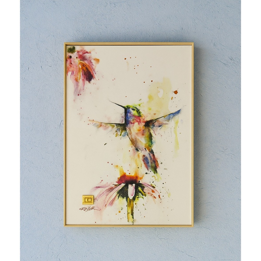 DEAN CROUSER -‎ BIG SKY CARVERS - PeeWee Hummingbird Picture Wall Art - 8x12